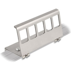 Delock Keystone Metal Mounting 5 Port for DIN rail