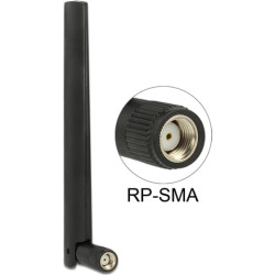 Delock ZigBee Antenna Multi Bluetooth, GSM, LTE, UMTS, WLAN IEEE 802.11 bgn RP-SMA 1 ~ 4.3 dBi Omnidirectional Joint black