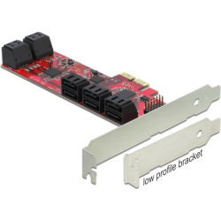 Delock PCI Express x2 Card > 10 x internal SATA 6 Gb/s - Low Profile Form Factor