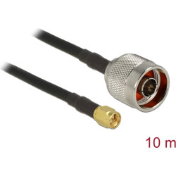 Delock Antenna Cable N plug > SMA plug CFD200 10 m low loss