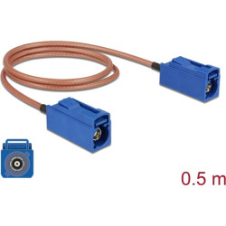 Delock Antenna Cable FAKRA C jack > FAKRA C jack RG-316 50 cm