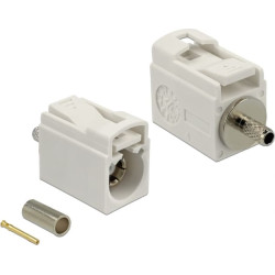 Delock FAKRA B jack 21 mm (short) for crimping