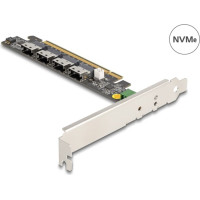 Delock PCI Express x16 Card to 4 x internal SFF-8654 4i NVMe - Bifurcation