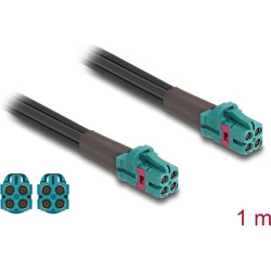 Delock Cable Mini FAKRA Z jack quad to Mini FAKRA Z jack quad B-Type
