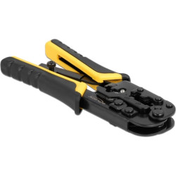 Delock Universal Crimping Tool with wire stripper for 8P (RJ45), 6P (RJ12/11) or 4P plugs