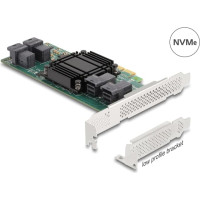 Delock PCI Express x8 Card to 4 x internal SFF-8643 NVMe - Low Profile Form Factor