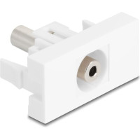 Delock Easy 45 Module Stereo jack female 3.5 mm 3 pin to Stereo jack female 3.5 mm 3 pin white