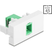 Delock Easy 45 Module SC Simplex female to SC Simplex female with laser protection flip inside green / white