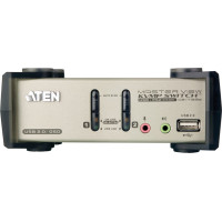 Aten CS1732B KVM Switch VGA, PS/2-USB, Audio, USB-Hub, 2 Ports