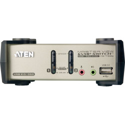 Aten CS1732B KVM Switch VGA, PS/2-USB, Audio, USB-Hub, 2 Ports