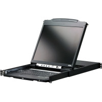 Aten CL5800N KVM-Console, 48cm LCD, VGA, PS/2-USB, Peripheral Port, DE-Layout