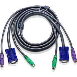 Aten 2L-5003P/C KVM PS/2 VGA Kabel, grau, 3 m