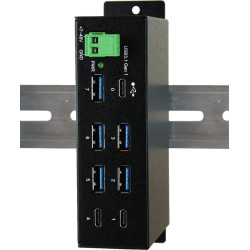 Exsys EX-1196HMS 7 Port USB 3.2 Gen1 HUB C-Buchse, 15KV ESD Surge Protection