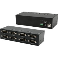 Exsys EX-13078HM USB 2.0 zu 8 x Seriell RS-232 Ports Metallgehäuse FTDI Chip-Set