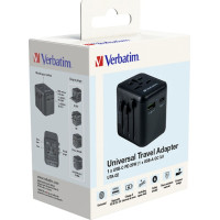 Verbatim Universal Reiseadapter UTA-02 mit 1xUSB-A, 1xUSB-C retail