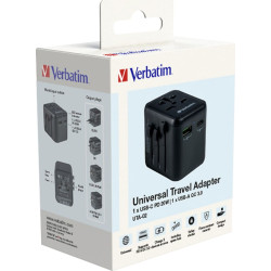 Verbatim Universal Reiseadapter UTA-02 mit 1xUSB-A, 1xUSB-C retail