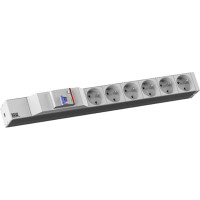 Bachmann 19" 1U 6xUTE 1xFI power 2.0m CEE7/7