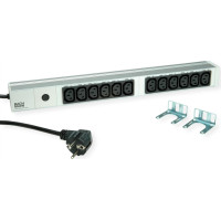 Bachmann 19" 1U 12xC13 2.0m CEE7/7
