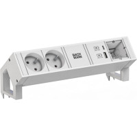 Bachmann DESK2 white 2xUTE 1xCM 1xUSB A/C 22W 0,2m GST18