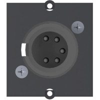 Bachmann frame XLR 5-pin socket , Screw connection 5-pole