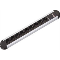 Bachmann PRIMO socket strip 9x earthing contact, aluminium, 1.75 m