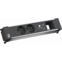 Bachmann POWER FRAME Medium 2x earthing contact 1x USB Charger 1x ABD