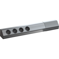 Bachmann CASIA 4x earthing contact, Stainless steel