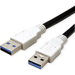 Bachmann USB 3.0 cable A/A 1:1, black, 3 m