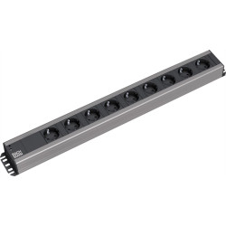 Bachmann Craftsman socket strip 9x earthing contact, 2 m