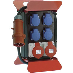 Bachmann power distributor Stecky 400V CEE, 2x16A 5p400V 4xprotective contact