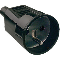 Bachmann coupling with earthing pin, France Bend protection sleeve black