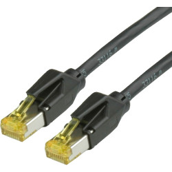 Draka Multimedia Cable DRAKA Patchkabel Kat.6A (Class EA) S/FTP, UC900 TM31, LSOH, schwarz, 15 m