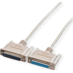 RS232 kabelis,DB25 M-F 3m