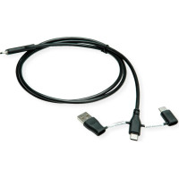 Roline USB 2.0 Cable, C-C, with A+C Data Lane Blockers, 1 m
