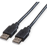 Roline USB 2.0 Cable, A - A, M/M, black, 4.5 m
