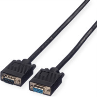 Roline SVGA Cable, HD15, M/F, 2 m