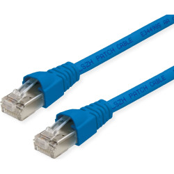 Telegärtner TELEGÄRTNER RJ45 Patch Cord S/FTP, Cat.6A, LSZH, blue, 1 m