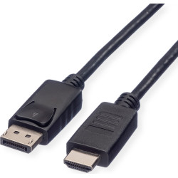 Roline DisplayPort Cable, DP - HDTV, M/M, black, 3 m