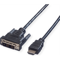 VALUE DVI Cable, DVI (18+1) - HDMI, M/M, 3.0 m