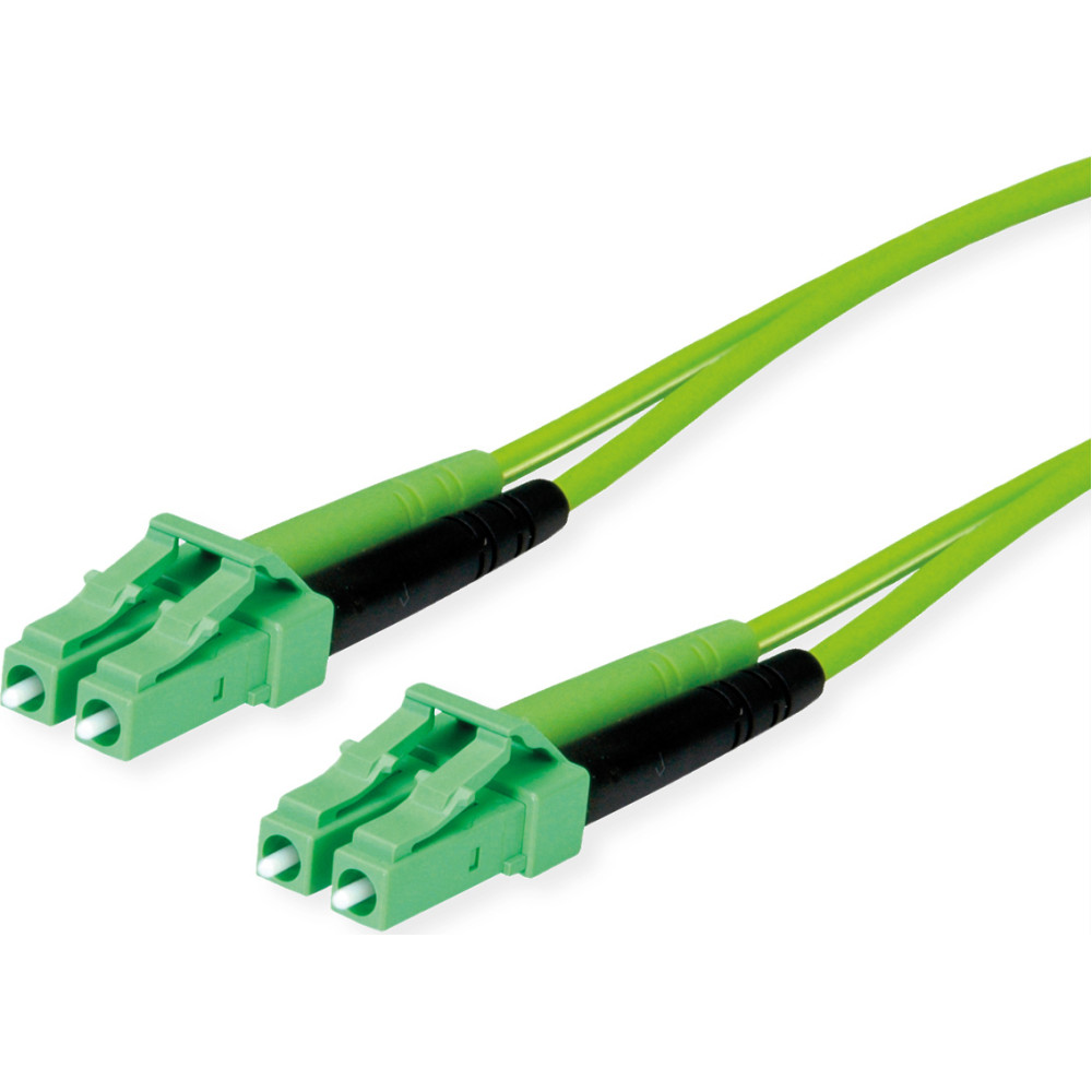 Telegärtner TELEGÄRTNER Fiber optic patch cable 2x G50/125 OM5, 1x LC Duplex - 1x LC Duplex, green, 1 m
