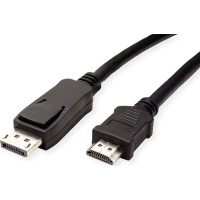 VALUE DisplayPort Cable, DP - HDTV, M/M, black, 2.0 m