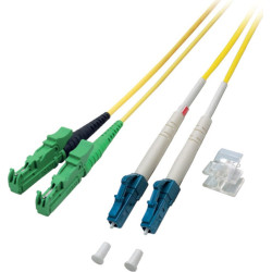 Divers LWL-Kabel duplex 9/125 µm E2000APC / LC, gelb, 2 m
