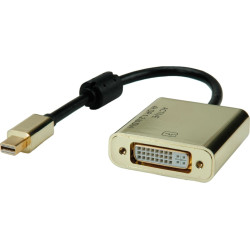 Roline GOLD 4K2K Mini DisplayPort-DVI Adapter, MiniDP M - DVI F