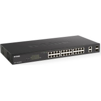 D-Link DGS-1100-26MPV2/E tīkla pārslēgs Vadīts L2 Gigabit Ethernet (10/100/1000) Power over Ethernet (PoE) Melns