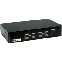 Roline KVM Switch, 1 User - 4 PCs, DisplayPort, with USB Hub