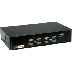 Roline KVM Switch, 1 User - 4 PCs, DisplayPort, with USB Hub