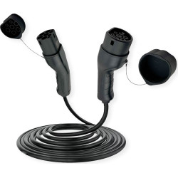 Roline EV Charging Cable Assembly Type2, 1-Phase, 250VAC (1P+N+E), 32 A, 7.4 kW,
