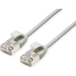 Roline U/FTP DataCenter Patch Cord Cat.6A (Class EA), LSOH, slim, grey, 1.5 m