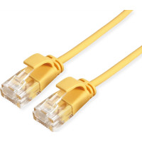 ROLINE UTP Data Center Patch Cord Cat.6A, LSOH, Slim, yellow, 5 m