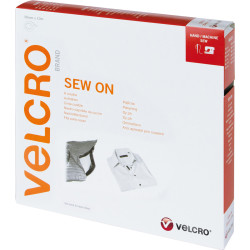 Velcro ® Klettband zum Aufnähen, Haken & Flausch 30mm x 10m Schwarz